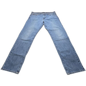 Lucky Brand 221 Straight Jeans Mens 38x34 Light Wash Denim Classic Fit